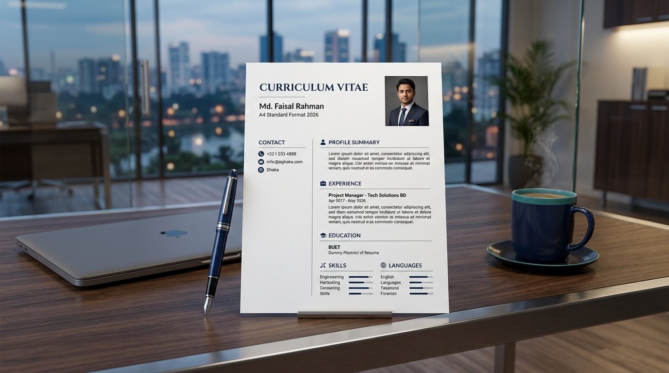 Standard CV Format for Job in Bangladesh (2026 Guide): How to Build an ATS Resume