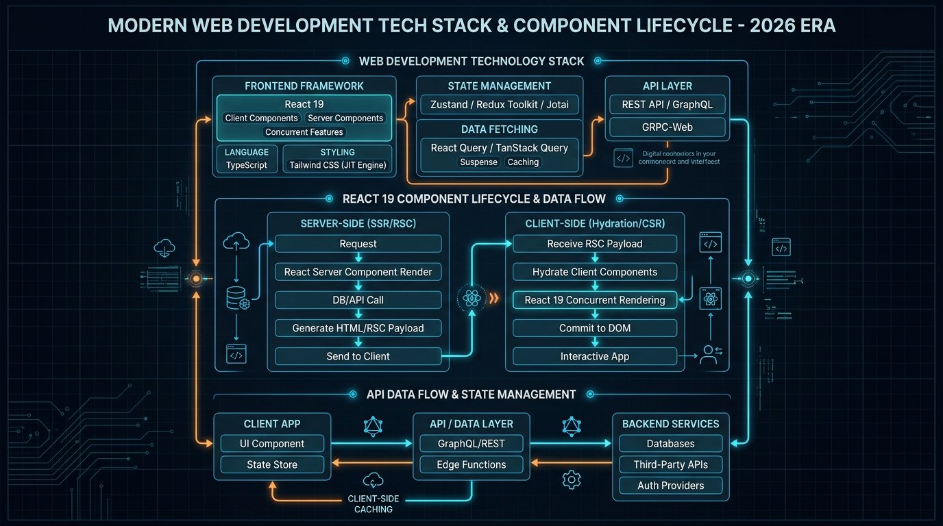 Modern Web Development Tech Stack and Component Lifecycle in 2026